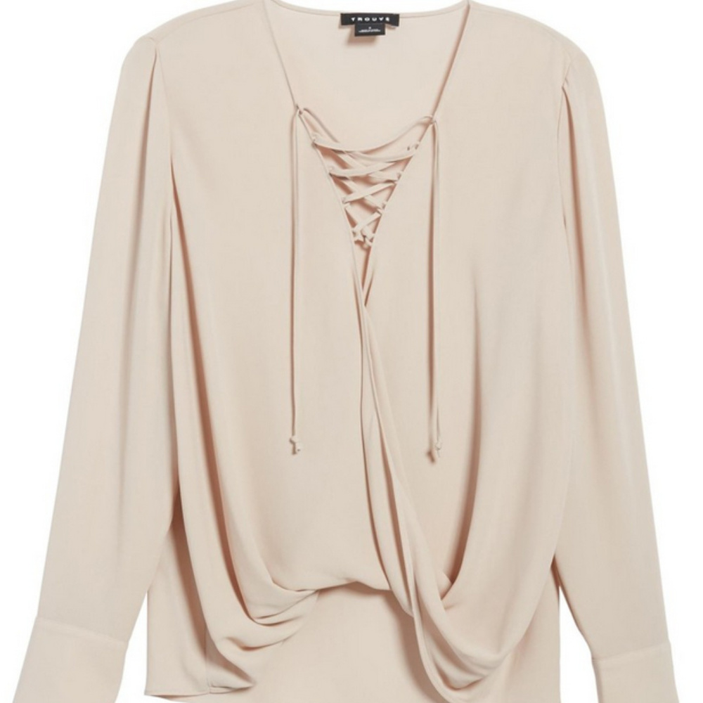 Trouve Lace-Up Top